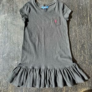 Black Polo T-Shirt Dress